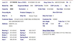 8K 865 ELEC ST W/EZ LUBE 5/8STUD & FLG NUTS, PER TAG# SN=211192239, HF=93.5, SC=75, UNDERSLUNG